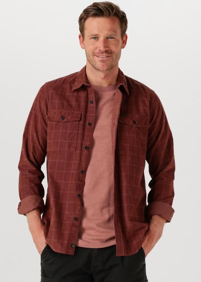 PME LEGEND Heren Overhemden Corduroy Shaved Square casual 2 Bordeaux - Foto 4
