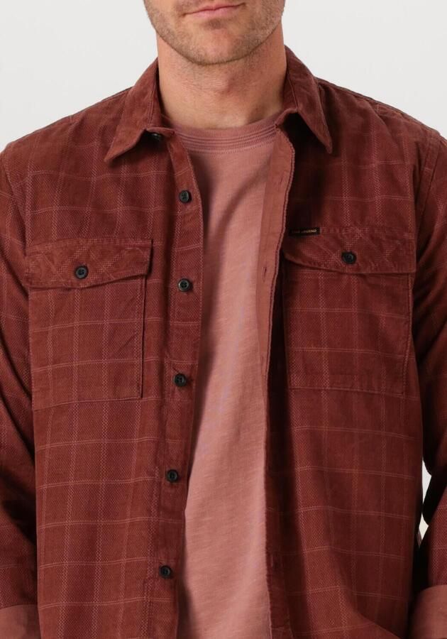PME LEGEND Heren Overhemden Corduroy Shaved Square casual 2 Bordeaux - Foto 3