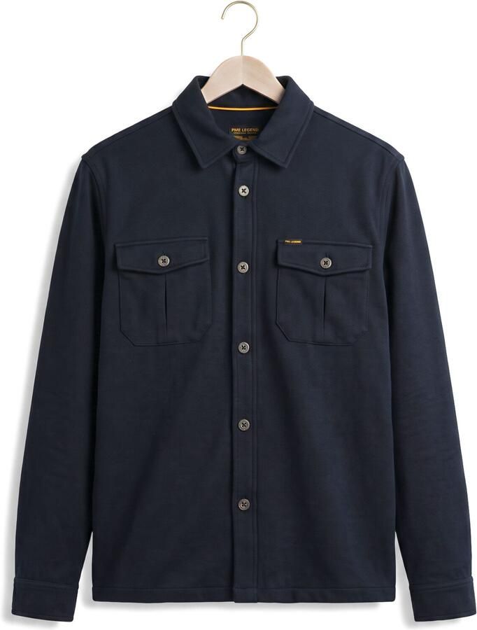 PME LEGEND Heren Overhemden Long Sleeve Shirt Comfort Heavy Twill Donkerblauw - Foto 2