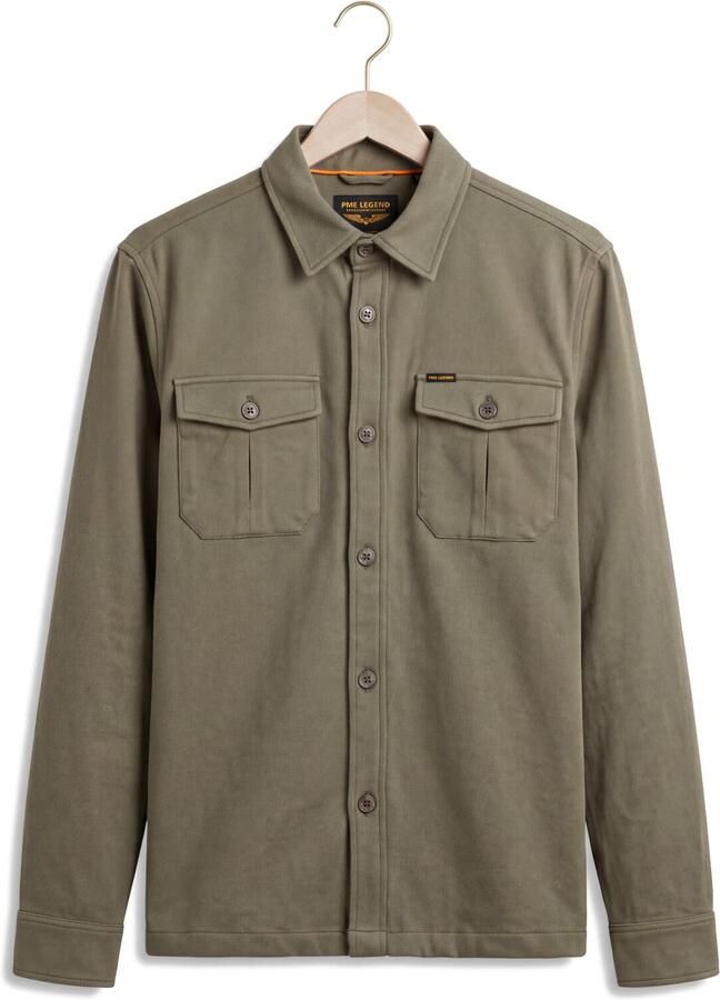 PME LEGEND Heren Overhemden Long Sleeve Shirt Comfort Heavy Twill Khaki - Foto 2