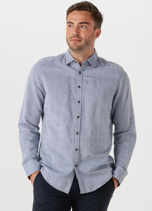 PME LEGEND Heren Overhemden Long Sleeve Shirt Ctn linen Lichtblauw - Foto 4