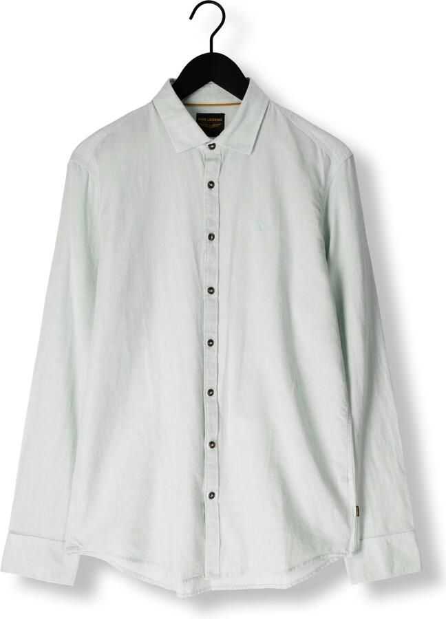 PME LEGEND Heren Overhemden Long Sleeve Shirt Ctn linen Mint