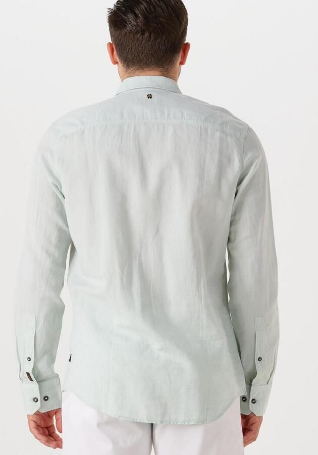 PME LEGEND Heren Overhemden Long Sleeve Shirt Ctn linen Mint - Foto 3