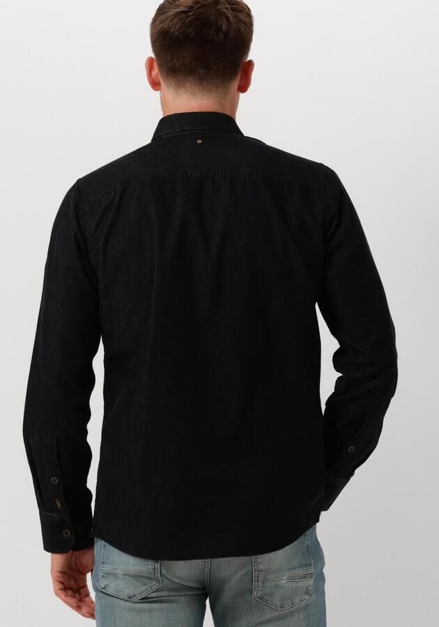 PME LEGEND Heren Overhemden Long Sleeve Shirt Fine Cord Zwart