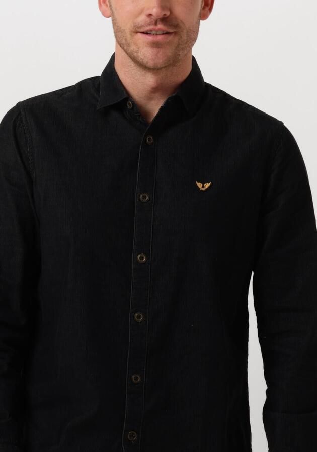 PME LEGEND Heren Overhemden Long Sleeve Shirt Fine Cord Zwart - Foto 2