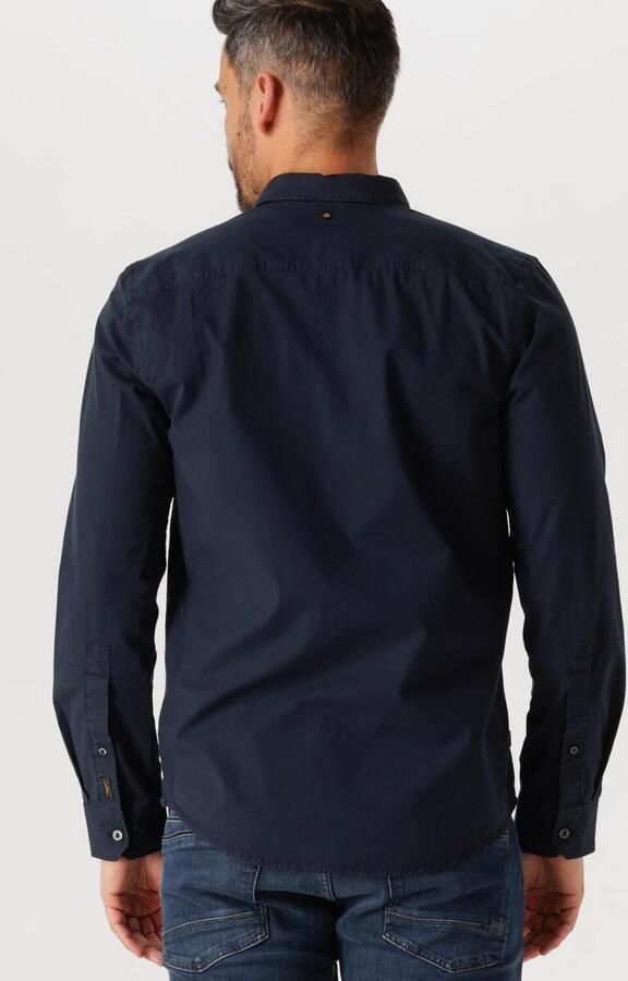 PME LEGEND Heren Overhemden Long Sleeve Shirt Light Gd Poplin Stretch Blauw - Foto 3