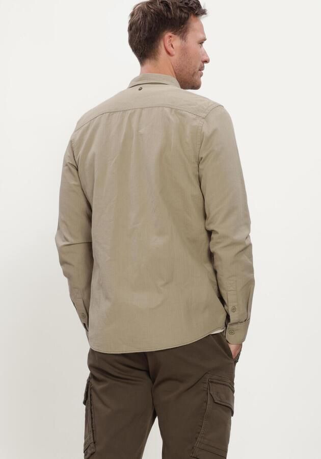 PME LEGEND Heren Overhemden Long Sleeve Shirt Quilt Poplin Zand - Foto 3