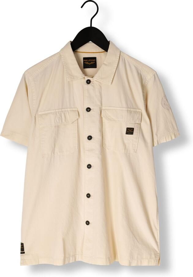 PME LEGEND Heren Overhemden Short Sleeve Shirt Ctn Bedford Beige - Foto 2