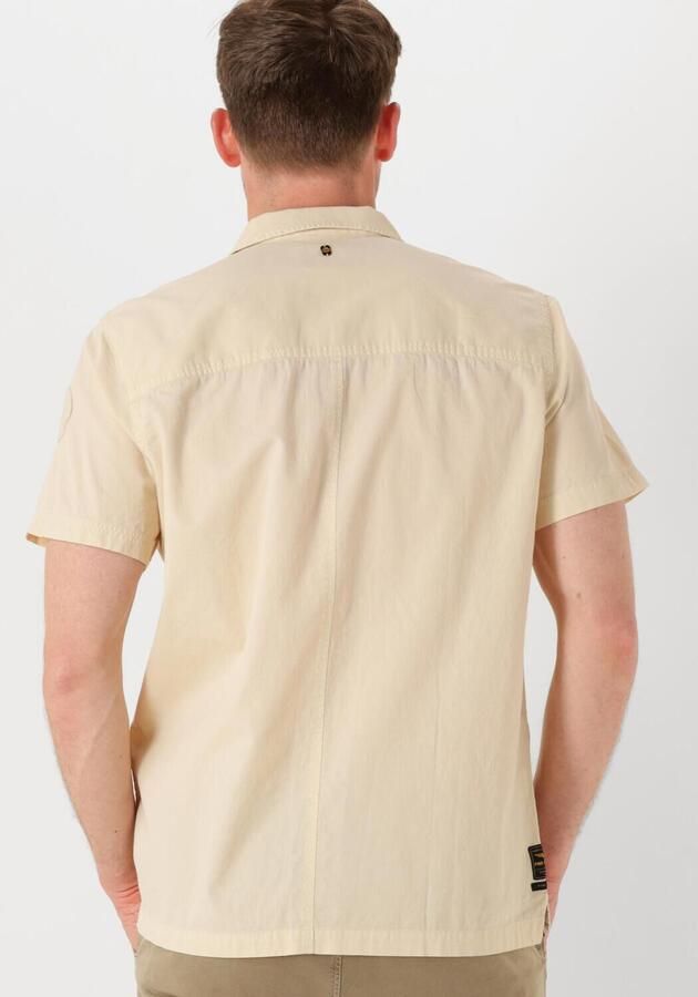 PME LEGEND Heren Overhemden Short Sleeve Shirt Ctn Bedford Beige - Foto 3