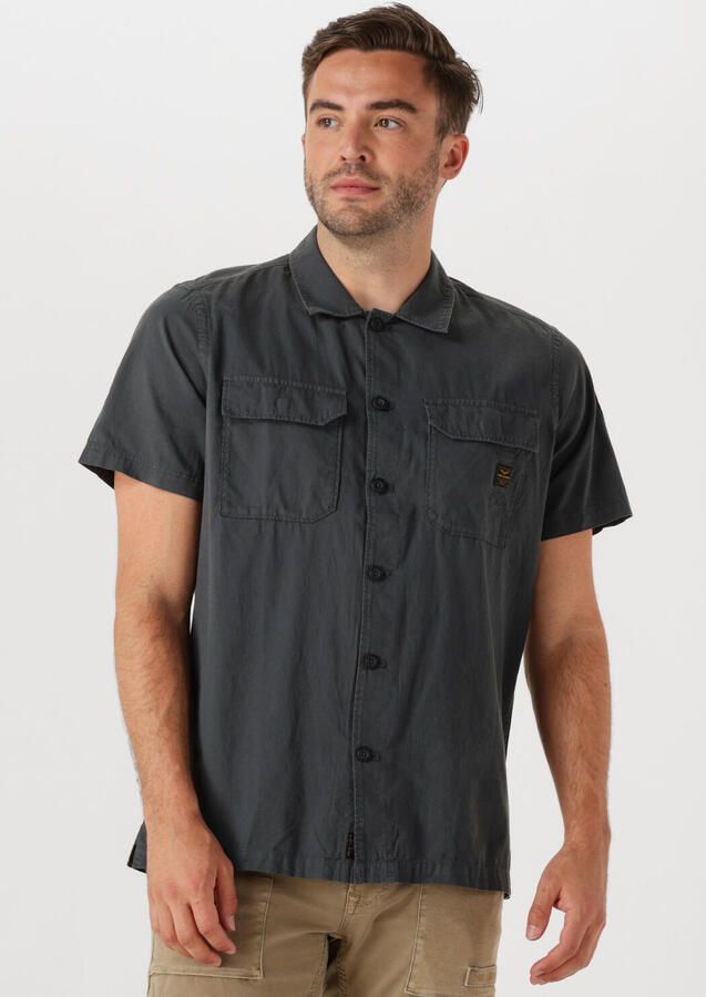 PME LEGEND Heren Overhemden Short Sleeve Shirt Ctn Bedford Donkergrijs - Foto 4