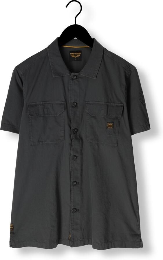 PME LEGEND Heren Overhemden Short Sleeve Shirt Ctn Bedford Donkergrijs - Foto 3