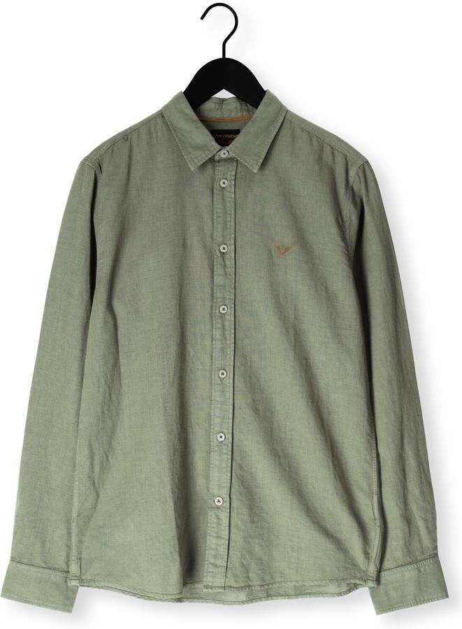 PME LEGEND Heren Overhemden Skynight Ctn Linen Owen Gd Khaki - Foto 2