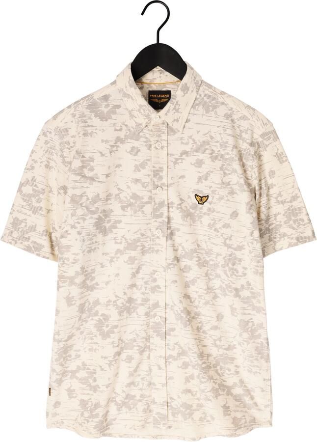PME LEGEND Heren Overhemden Skynight S s Aop Desert Flower On Ctn Jersey Pique Creme - Foto 2