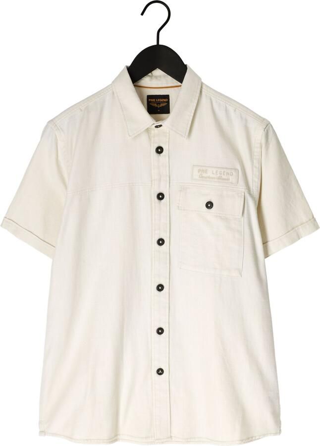 PME LEGEND Heren Overhemden Wrenchmen S s Cotton Slub Cargo Ecru - Foto 2