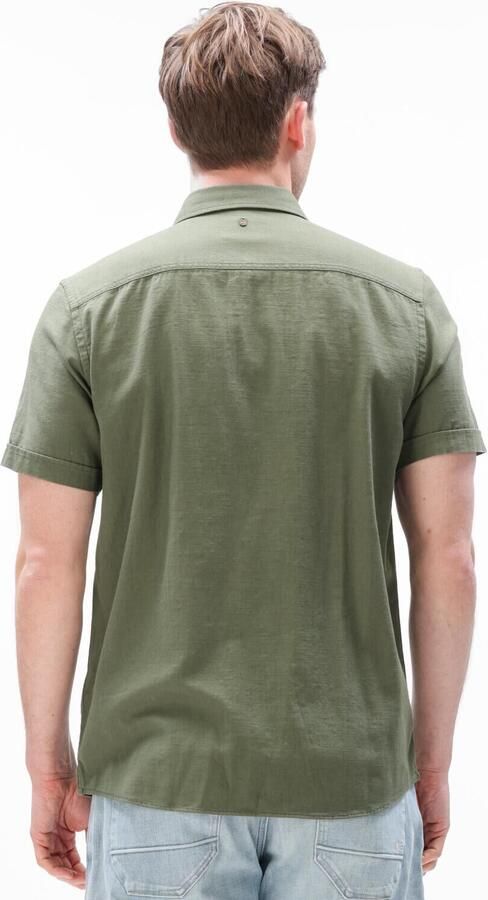 PME LEGEND Heren Overhemden Wrenchmen S s Cotton Slub Cargo Olijf - Foto 4
