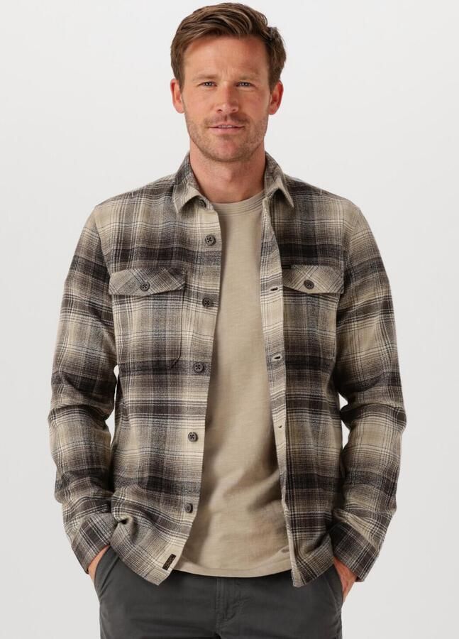 PME LEGEND Heren Overshirts Brushed Grindle Check Overshirt 2 Grijs - Foto 4