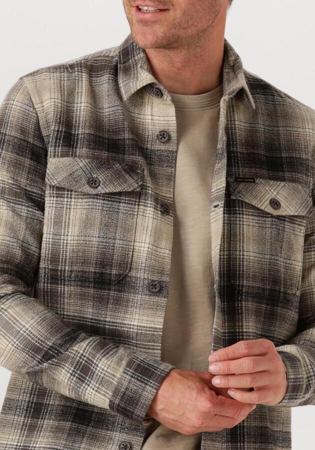PME LEGEND Heren Overshirts Brushed Grindle Check Overshirt 2 Grijs - Foto 3