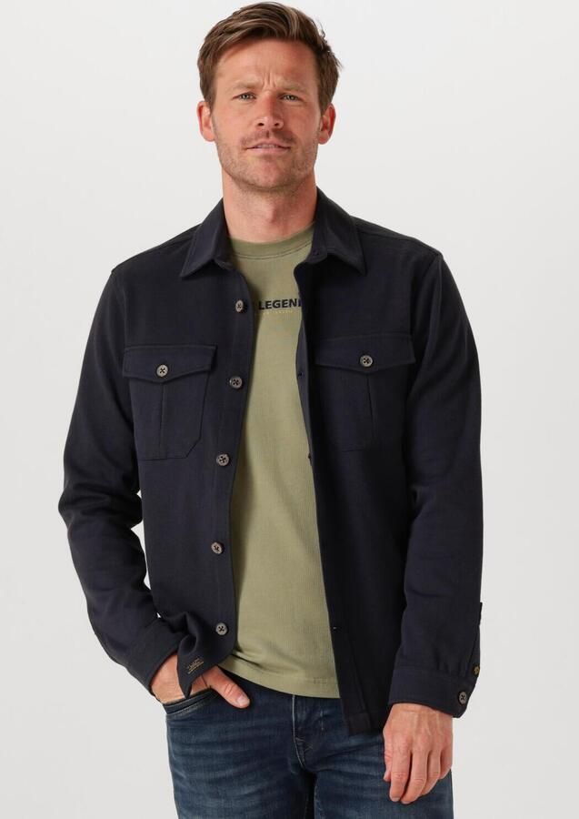 PME LEGEND Heren Overshirts Comfort Heavy Twill overshirt 2 Donkerblauw - Foto 4