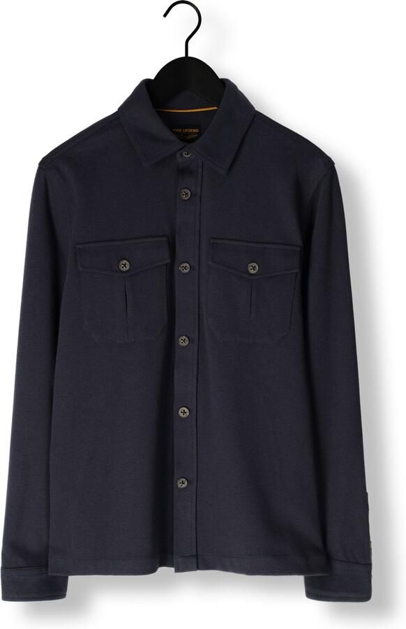 PME LEGEND Heren Overshirts Comfort Heavy Twill overshirt 2 Donkerblauw - Foto 3