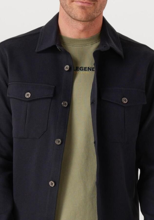 PME LEGEND Heren Overshirts Comfort Heavy Twill overshirt 2 Donkerblauw