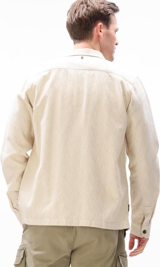 PME LEGEND Heren Overshirts The Pete Structure Dobby Creme - Foto 4