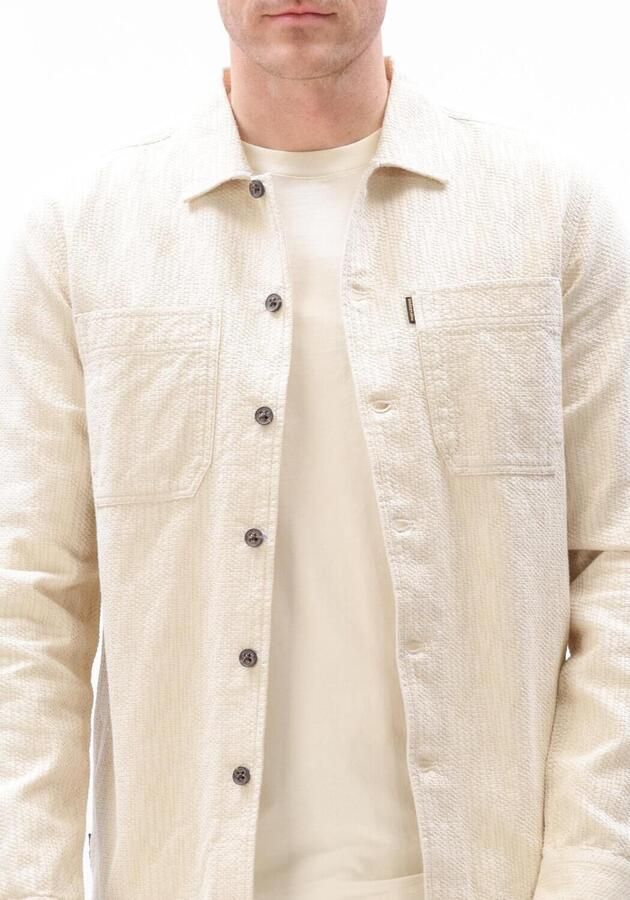 PME LEGEND Heren Overshirts The Pete Structure Dobby Creme - Foto 2
