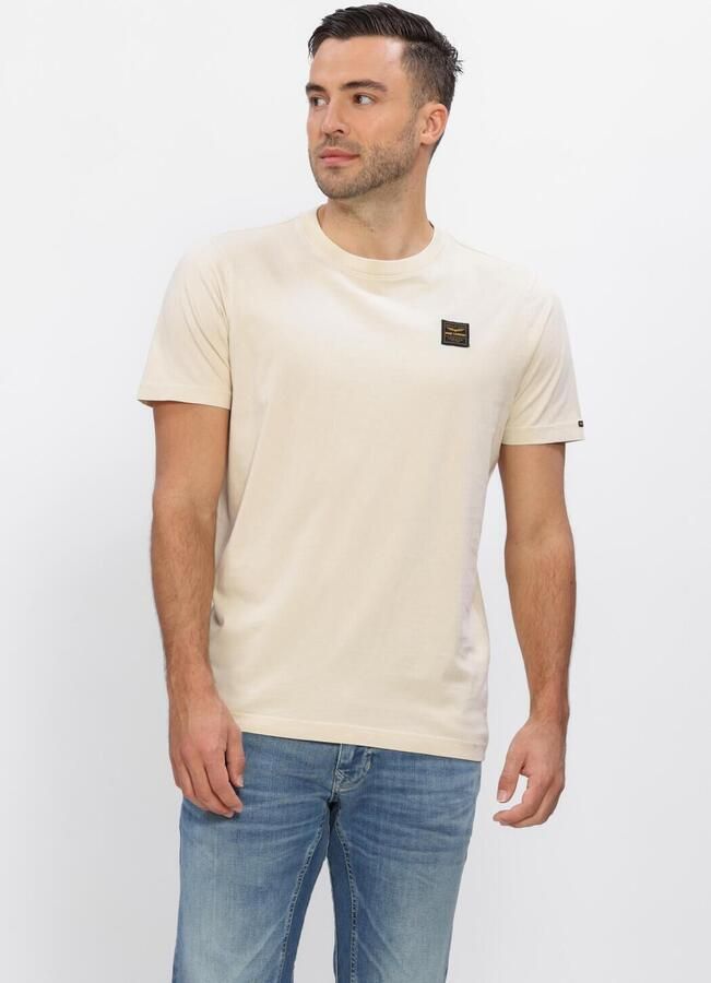 PME LEGEND Heren Polo's & T-shirts Acid Wash + Garment Dye Beige