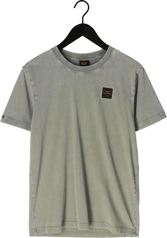 PME LEGEND Heren Polo's & T-shirts Acid Wash + Garment Dye Olijf - Foto 2