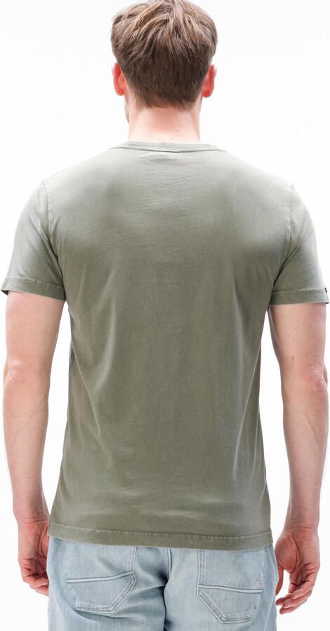 PME LEGEND Heren Polo's & T-shirts Acid Wash + Garment Dye Olijf - Foto 4