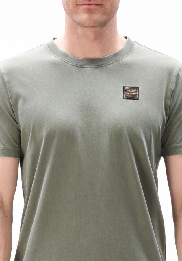 PME LEGEND Heren Polo's & T-shirts Acid Wash + Garment Dye Olijf - Foto 3