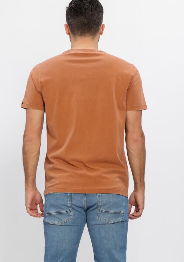 PME LEGEND Heren Polo's & T-shirts Acid Wash + Garment Dye Oranje - Foto 3