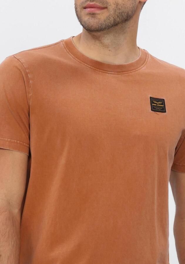 PME LEGEND Heren Polo's & T-shirts Acid Wash + Garment Dye Oranje - Foto 4