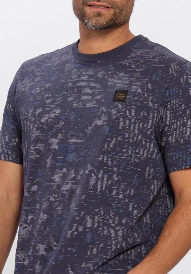 PME LEGEND Heren Polo's & T-shirts Aop Cotton Slub Donkerblauw - Foto 4