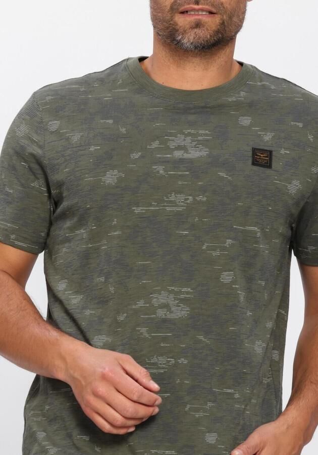 PME LEGEND Heren Polo's & T-shirts Aop Cotton Slub Groen - Foto 4