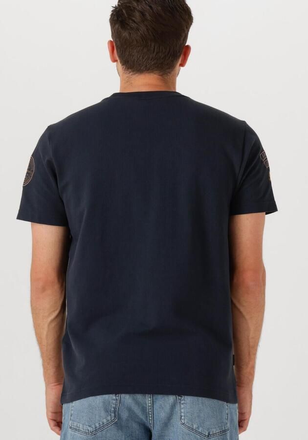 PME LEGEND Heren Polo's & T-shirts Flat Waffel Jersey Donkerblauw - Foto 2