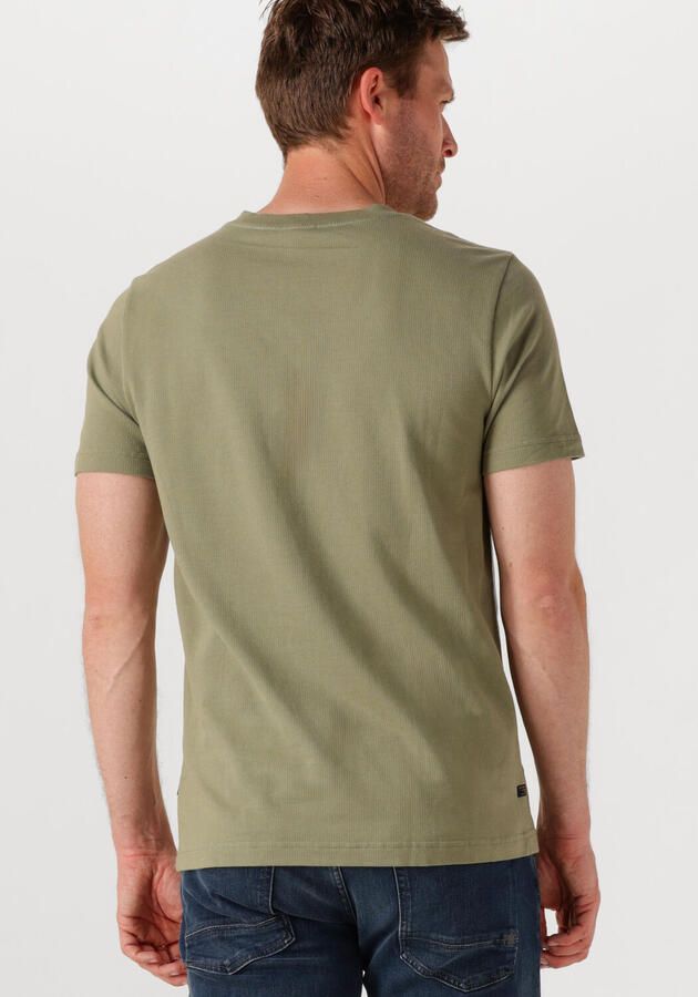 PME LEGEND Heren Polo's & T-shirts Flat Waffle Jersey Khaki