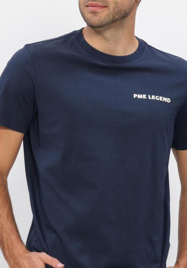 PME LEGEND Heren Polo's & T-shirts Gd Spray Single Jersey Donkerblauw - Foto 4
