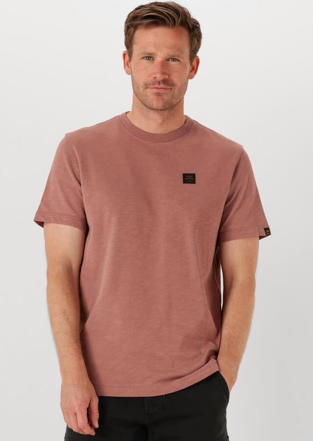PME LEGEND Heren Polo's & T-shirts Heavy Slub Jersey Roze - Foto 4