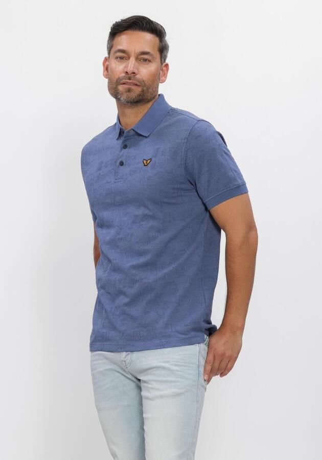 PME LEGEND Heren Polo's & T-shirts Jacquard Jersey Blauw