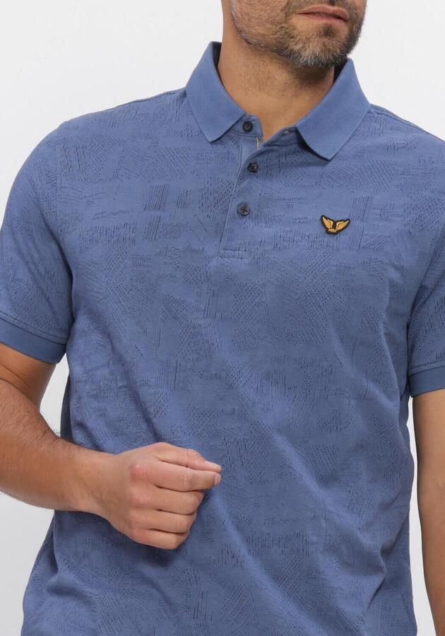 PME LEGEND Heren Polo's & T-shirts Jacquard Jersey Blauw - Foto 4