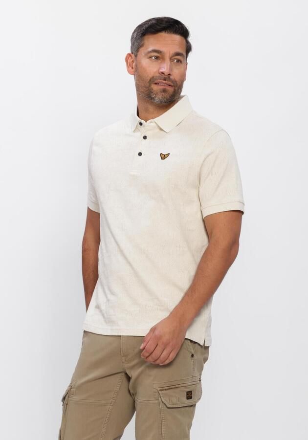 PME LEGEND Heren Polo's & T-shirts Jacquard Jersey Ecru