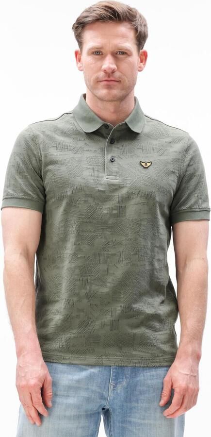 PME LEGEND Heren Polo's & T-shirts Jacquard Jersey Khaki
