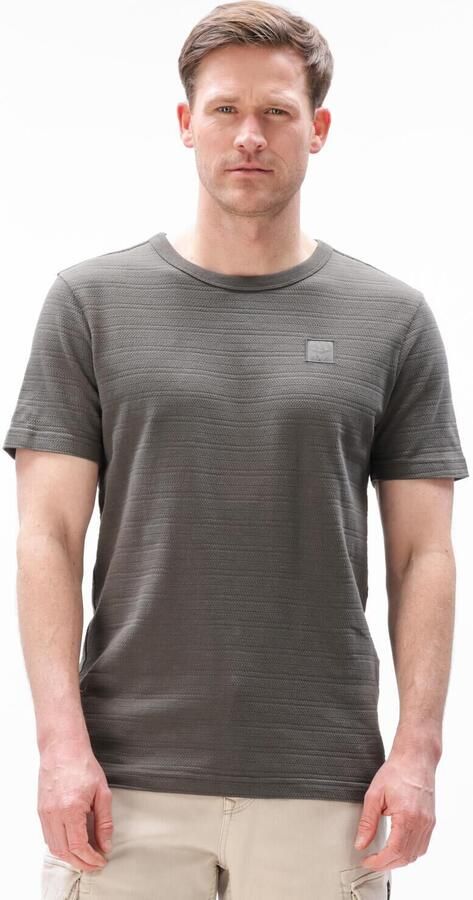 PME LEGEND Heren Polo's & T-shirts Jacquard Striped Olijf