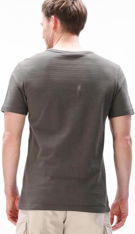 PME LEGEND Heren Polo's & T-shirts Jacquard Striped Olijf - Foto 4