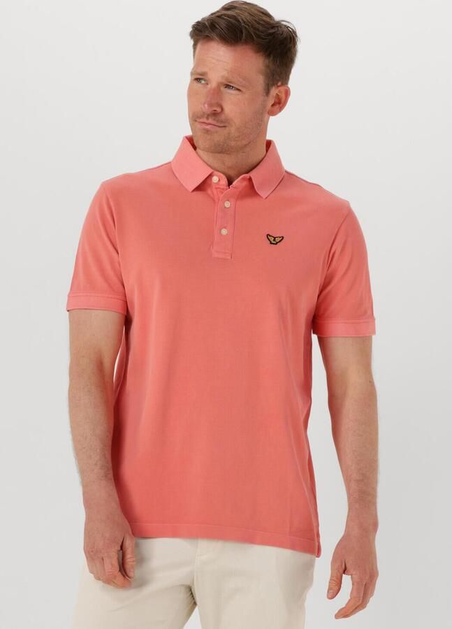 PME LEGEND Heren Polo's & T-shirts Pique Garment Dye Koraal - Foto 4