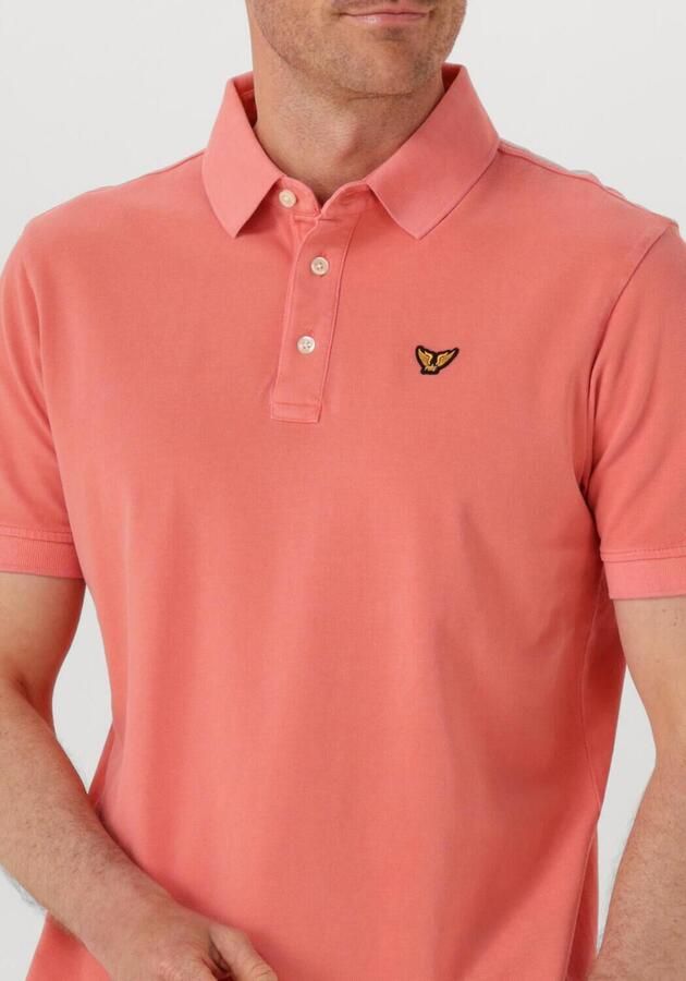 PME LEGEND Heren Polo's & T-shirts Pique Garment Dye Koraal - Foto 3