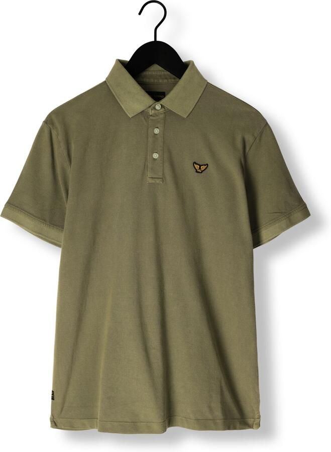 PME LEGEND Heren Polo's & T-shirts Pique Garment Dye Olijf