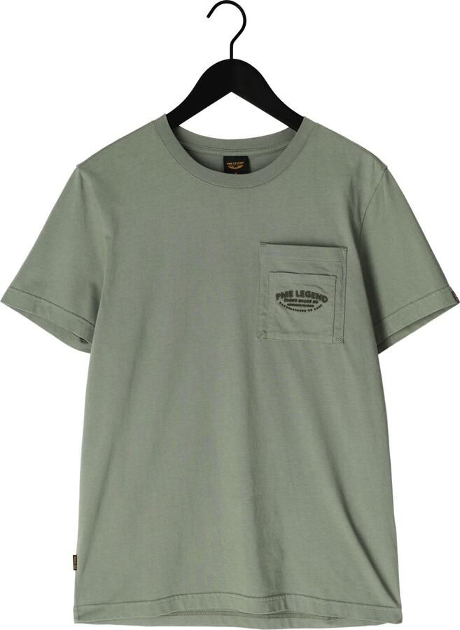 PME LEGEND Heren Polo's & T-shirts Play Heavy Jersey Pocket Khaki - Foto 2