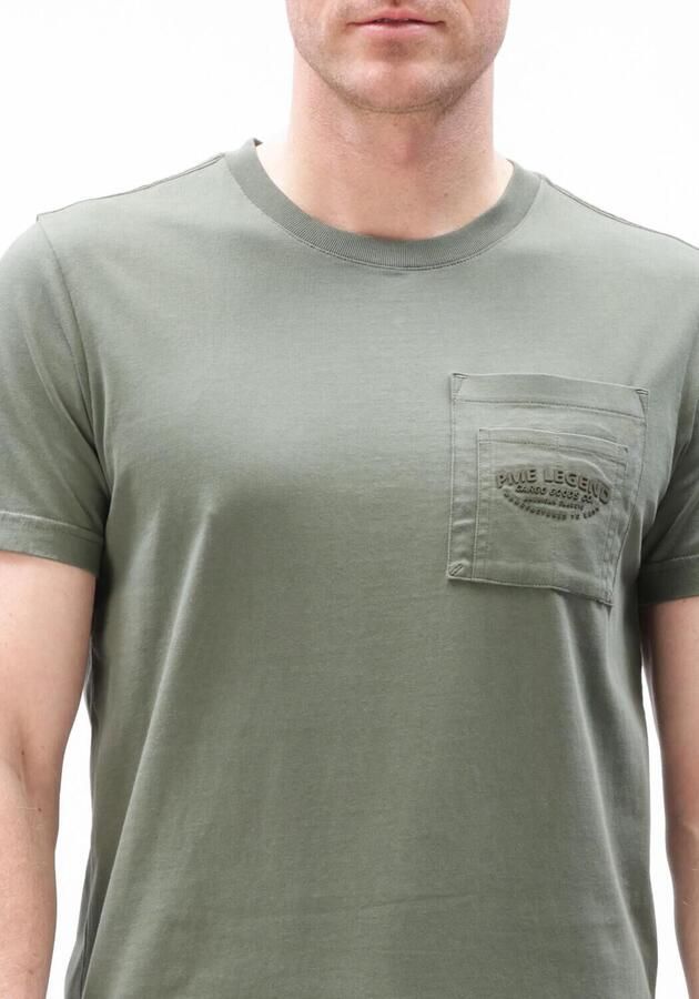 PME LEGEND Heren Polo's & T-shirts Play Heavy Jersey Pocket Khaki - Foto 3