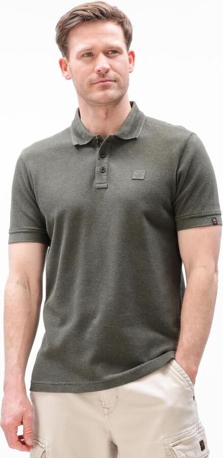 PME LEGEND Heren Polo's & T-shirts Popcorn Jersey Donkergroen